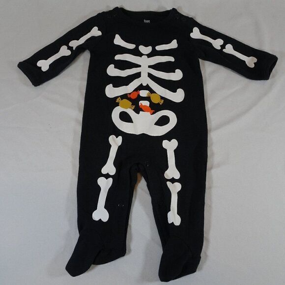 Just One You Carter's Baby Halloween Skeleton One Piece Size 3M - Picture 1 of 6